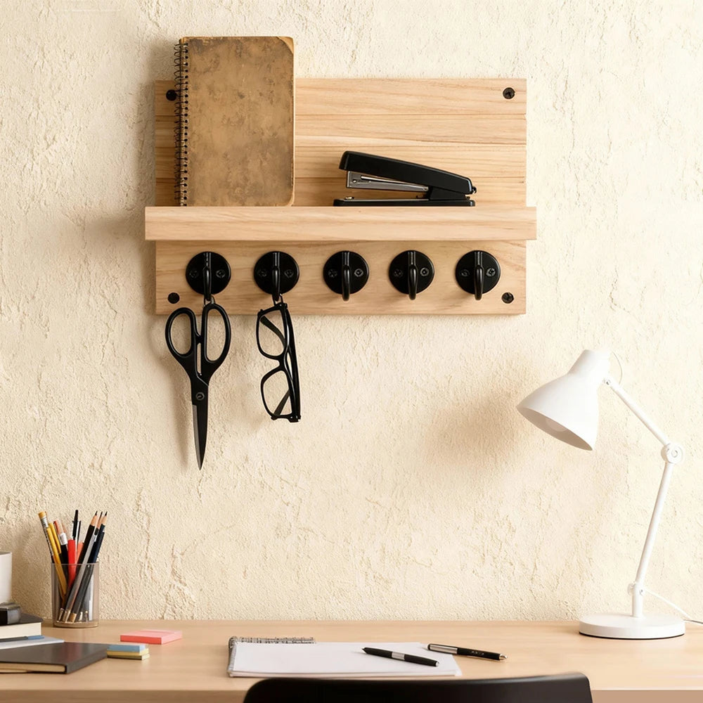 Wooden Entryway Organizer
