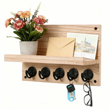 Wooden Entryway Organizer