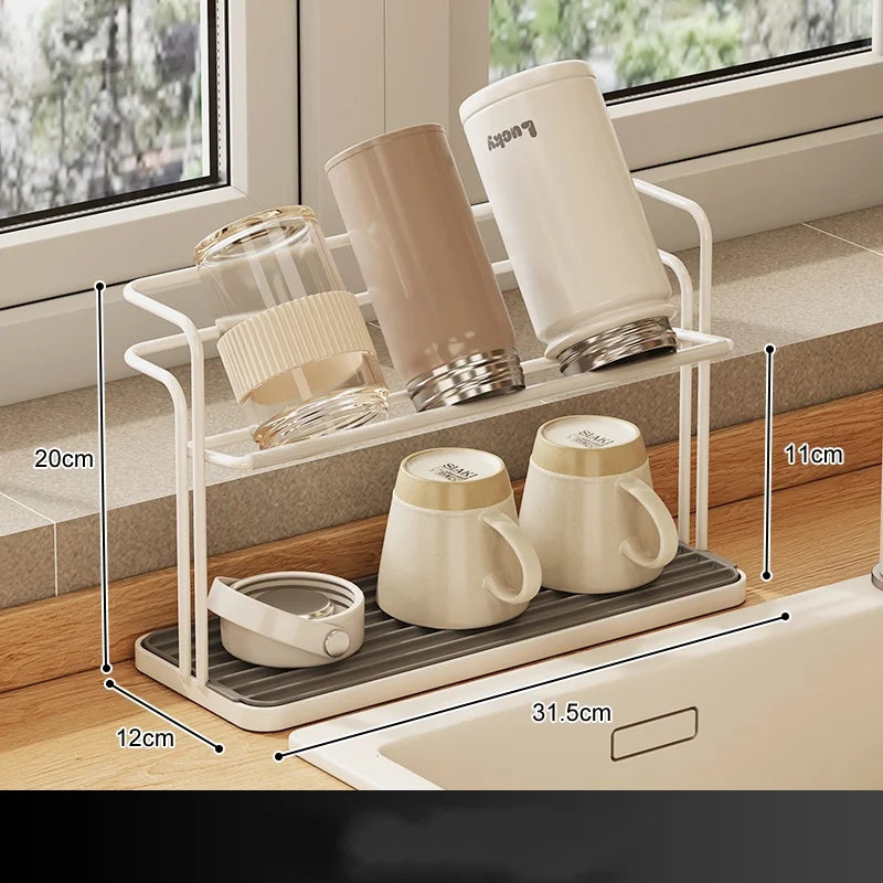 2-Tier Hanging Mug Rack