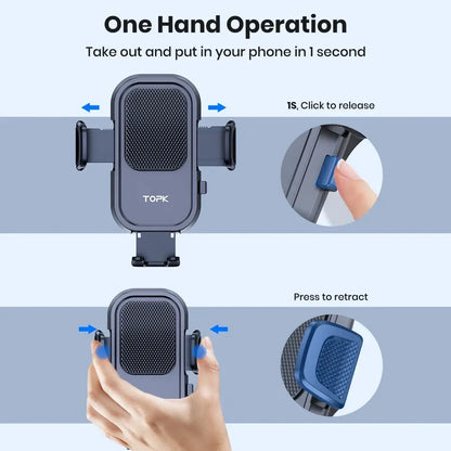 TOPK Powerful Grip Car Phone Holder