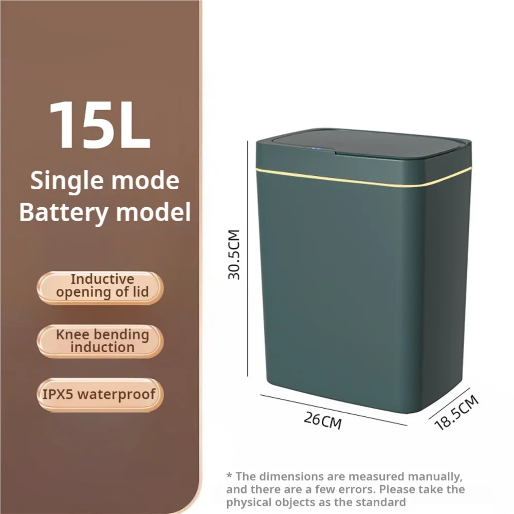 Smart Touchless Waste Bin – 15L