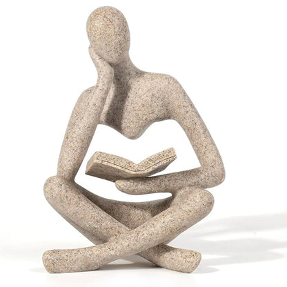 Abstract Thinking Man Statue