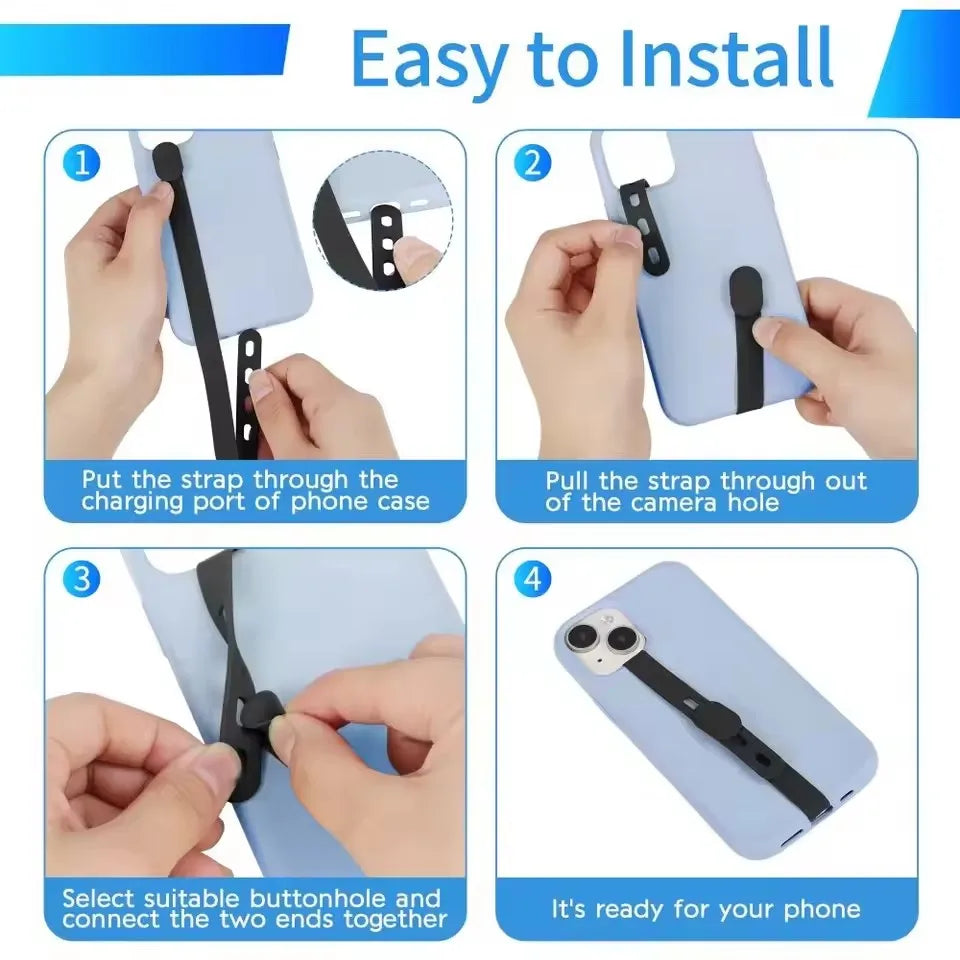 Universal Silicone Phone Hand Strap