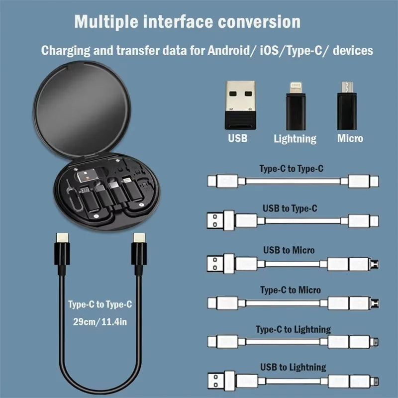 Multi-Function Charging Cable Storage Case