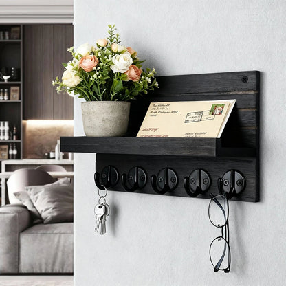 Wooden Entryway Organizer