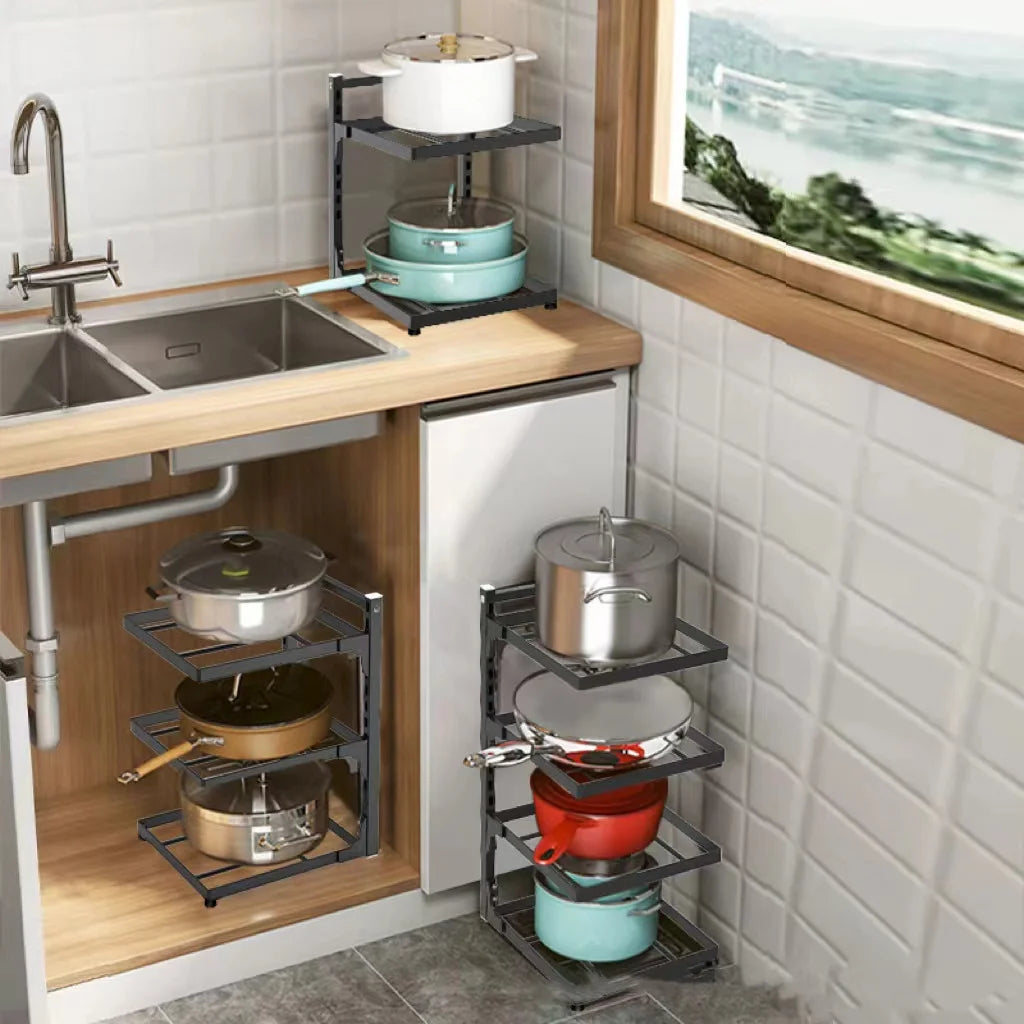 Kitchen Cabinet Storage Rack