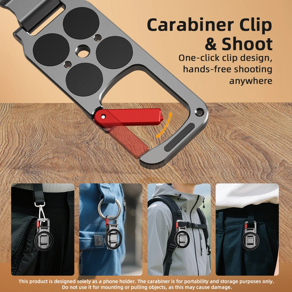 Magnetic Phone Carabiner Mount