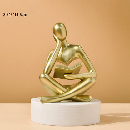 Abstract Thinking Man Statue