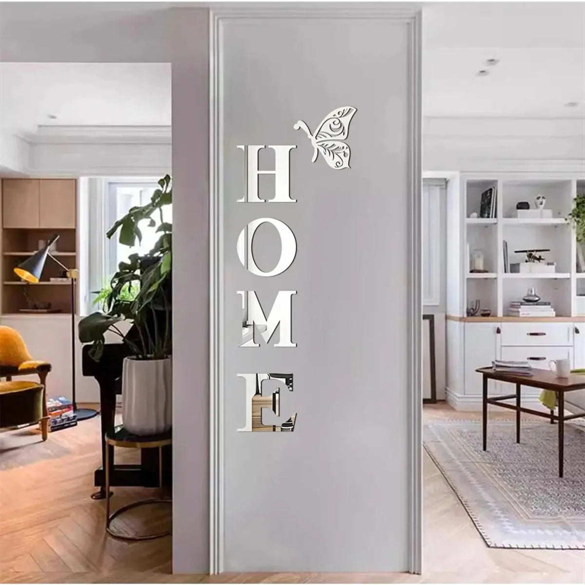 3D Mirror Entrance Decor