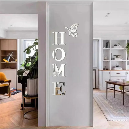 3D Mirror Entrance Decor