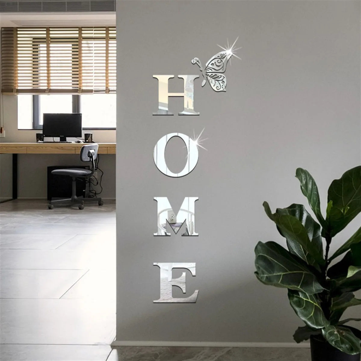 3D Mirror Entrance Decor