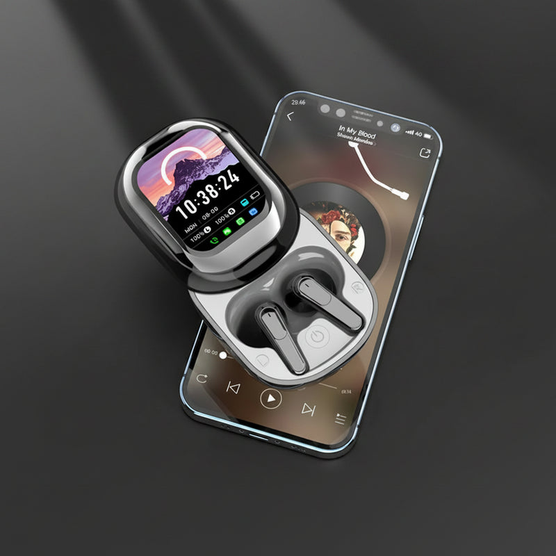 Smart Touch Screen Wireless Earbuds
