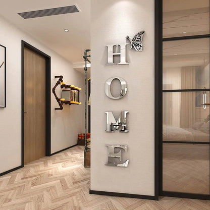 3D Mirror Entrance Decor